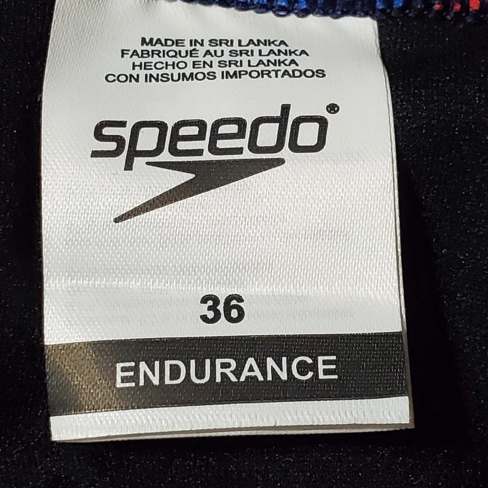 NWT Speedo Men's Printed One Brief Swimsuit Endurance Swim Briefs 36